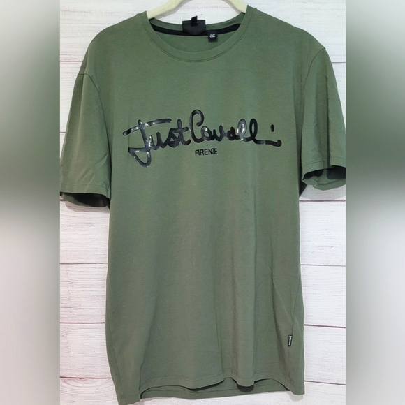 ❤️HOST PICK❤️Euc AUTH mens Roberto Cavalli Just Cavalli tshirt size L - Picture 1 of 9